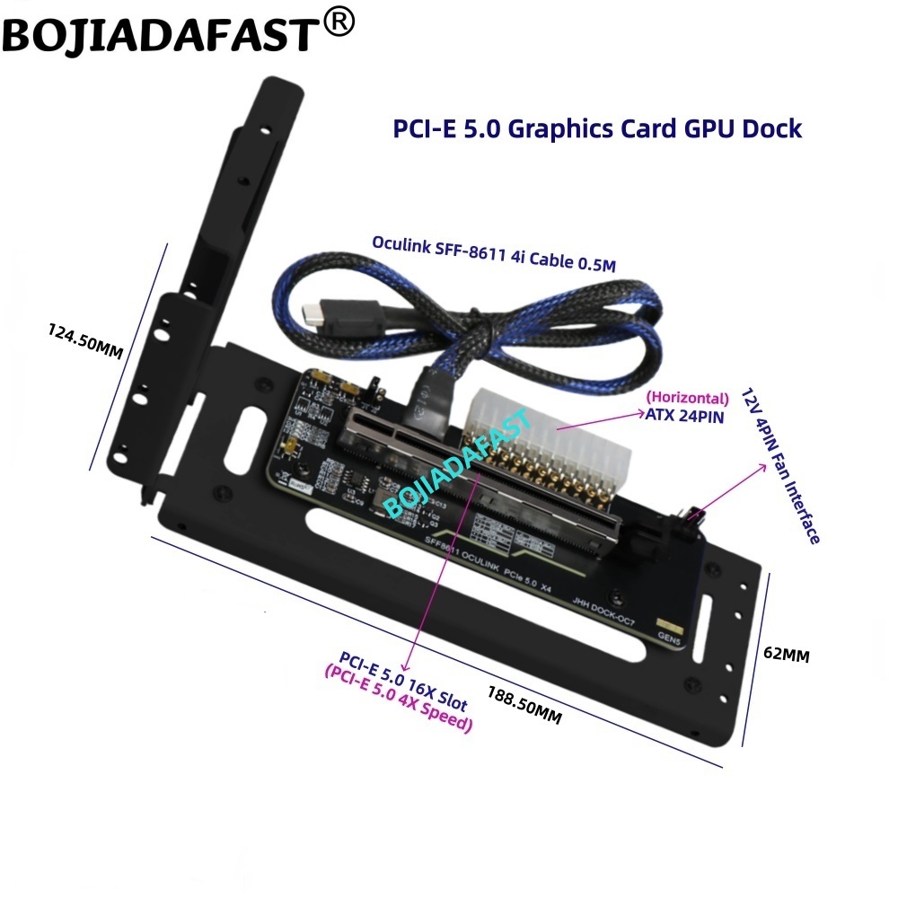 Pcie 5.0 Gpu Riser Cable - PCI-E 5.0 X4 OCuLink 외장 그래픽