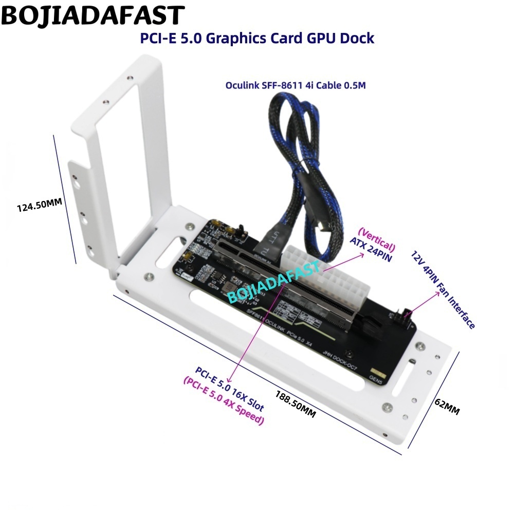 Pcie 5.0 Gpu Riser Cable - PCI-E 5.0 16X GEN5 어댑터 카드