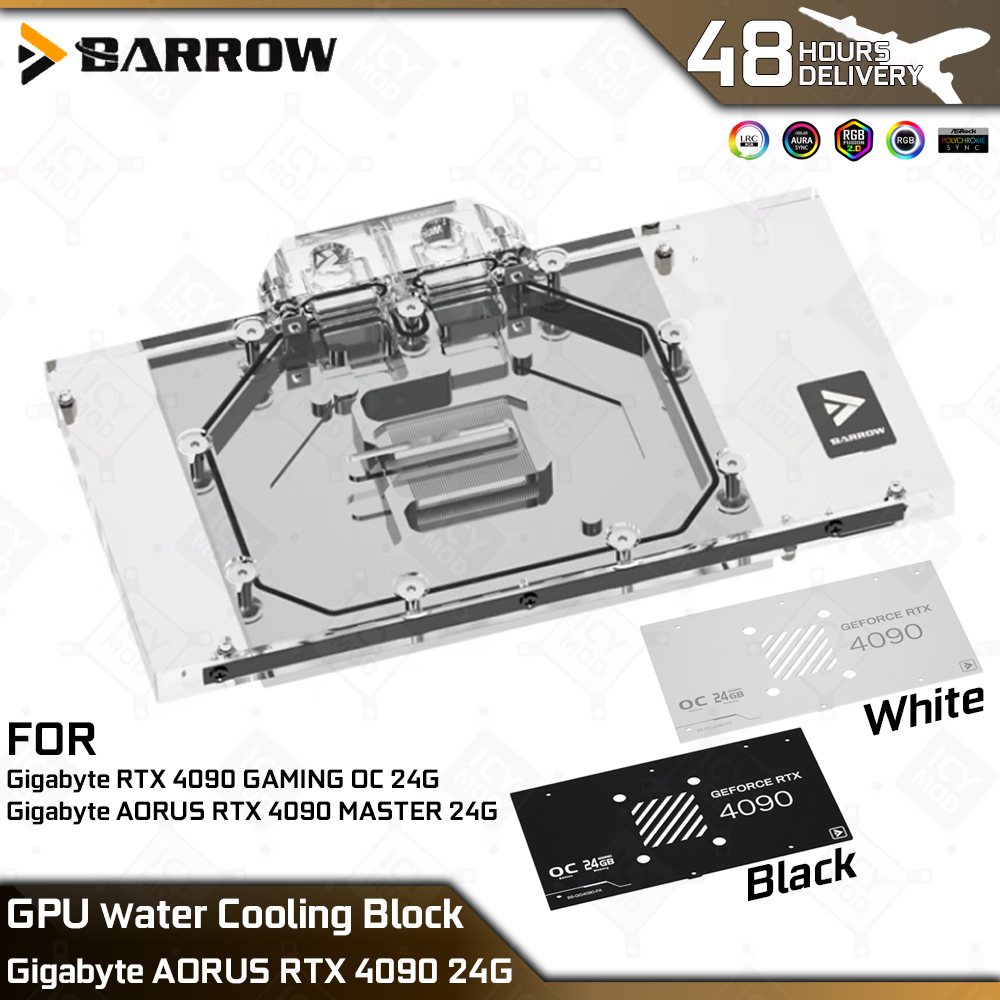 Rtx 4090 Water Block - Barrow GPU 워터 쿨러 블록 Gigabyte
