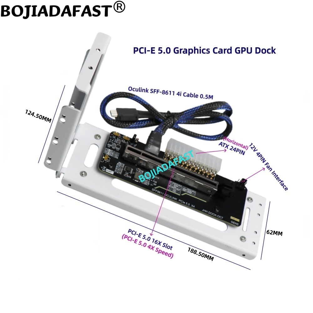 PCI-E 5.0 X4 OCuLink 외장 그래픽 카드 - Pcie 5.0 Gpu Riser Cable 리뷰 및 가격