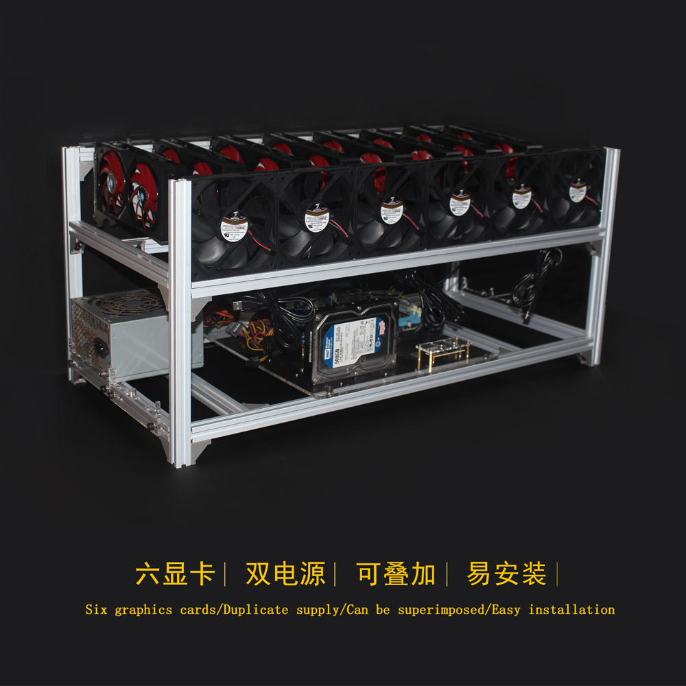 6 8 12 19 GPU 광부 마이닝 장비 알루미늄 쌓 - Gpu Mining Rig Frame 8 Gpu 리뷰 및 가격