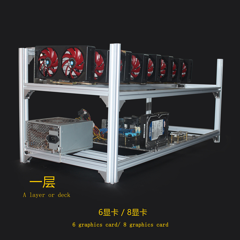 6 8 12 19 GPU 광부 마이닝 장비 알루미늄 쌓 - Gpu Mining Rig Frame 8 Gpu 리뷰 및 가격