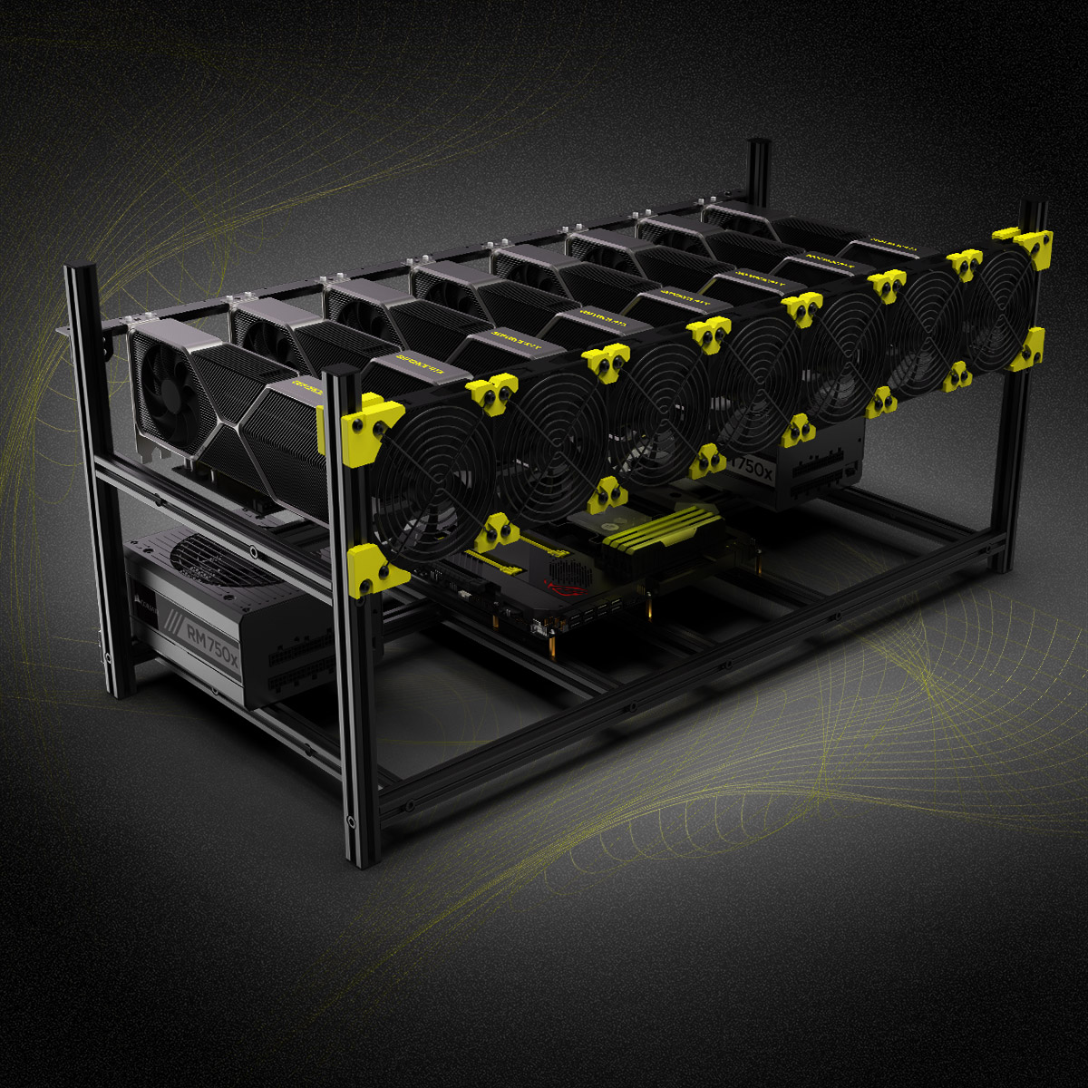 8 GPU 그래픽 카드 알루미늄 합금 광산 프레임 스태 - Gpu Mining Rig Frame 8 Gpu 리뷰 및 가격