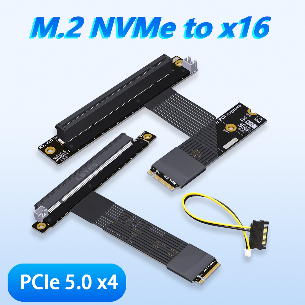 ADT-LINK M.2 NGFF NVMe to PCIe - Pcie 5.0 Gpu Riser Cable 리뷰 및 가격