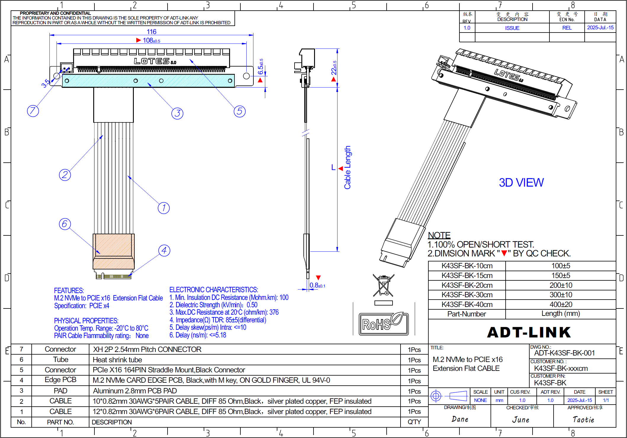 ADT-LINK M.2 NGFF NVMe to PCIe - Pcie 5.0 Gpu Riser Cable 리뷰 및 가격