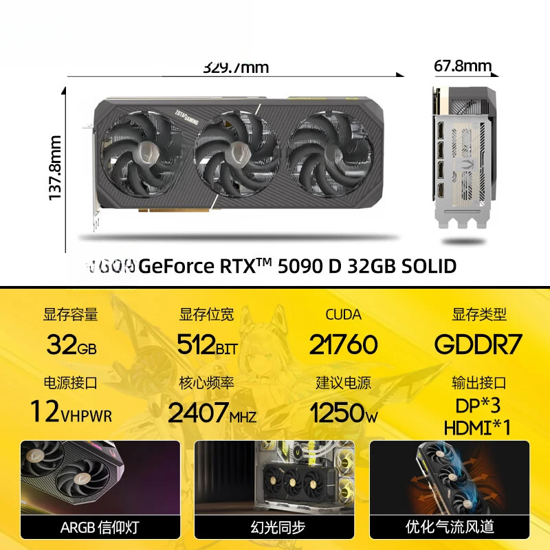 지포스 RTX 5090 D 32GB 솔리드 데스크탑 인 - Rtx 5090 32Gb 리뷰 및 가격